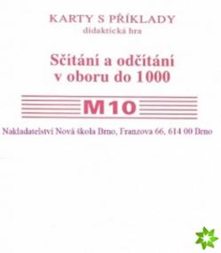 Sada kartiček M10 - sčítání a odčítání v oboru do 1000