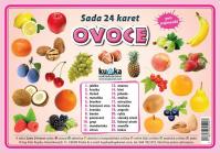 Sada 24 karet - ovoce (A5)