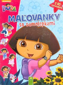 Maľovanky so samolepkami - Dora