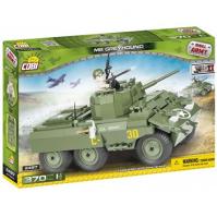 Stavebnice COBI 2497 II World War Obrněný vůz M8 Greyhound/370 kostek+ 1 figurka