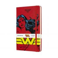 Moleskine: Wonder woman zápisník linkovaný L červený