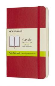 Moleskine: Zápisník měkký čistý červený S