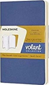 Moleskine: Volant zápisníky čisté modrý žlutý S