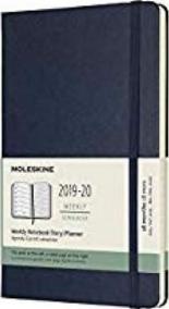 Moleskine: Plánovací zápisník 2019-2020 tvrdý modrý L