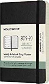 Moleskine: Plánovací zápisník 2019-2020 měkký černý S