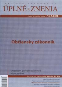 UZZ 2012 Občiansky zákonník