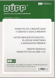 DUPP 11-12/2013 Poskytnuté a prijaté dary v zákone o dani z príjmov