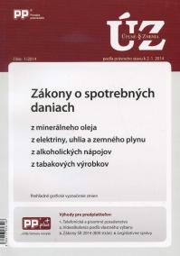 UZZ 1/2014 Zákony o spotrebných daniach