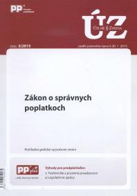 UZZ 5/2015 Zákon o správnych poplatkoch