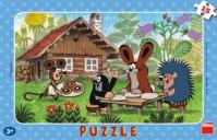 Krtek na návštěvě - Puzzle 15 deskové