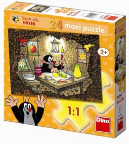 Krteček maluje - Maxi puzzle 24 dílků