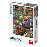 Plakáty z cest: puzzle  3000  dílků