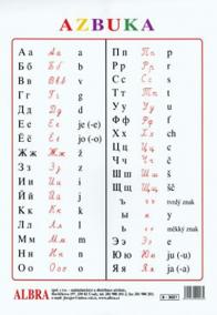 Azbuka - plakát /komplet - plakát, tubus,závěsy/ 475x630 mm