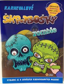 Karnevalové škrabošky - Zombie