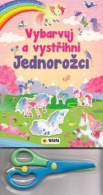 Vybarvuj a Vystřihni Jednorožci (růžová)