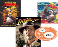 Balíček 3ks Kung Fu Panda + Indiana Jones + Kung Fu Panda