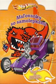 Hot Wheels Maľovanky so samolepkami