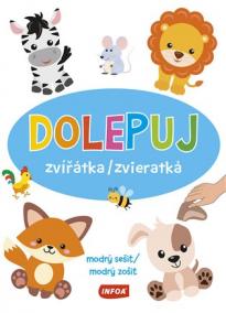 Dolepuj zvířátka - modrý sešit