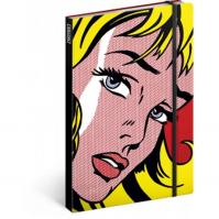 Notes - Roy Lichtenstein/Girl, nelinkovaný, 13 x 21 cm