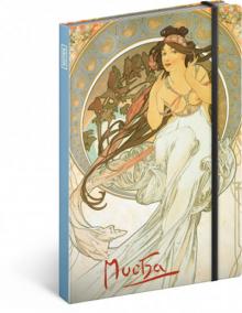 Notes - Alfons Mucha – Hudba, linkovaný, 13 x 21 cm