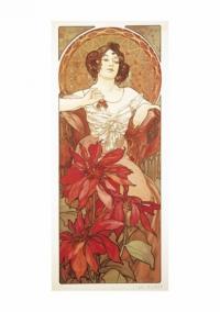 Pohled Alfons Mucha – Ruby, krátký