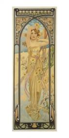 Pohled Alfons Mucha – Brightness, dlouhý