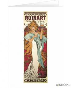 Blahopřání Alfons Mucha – Champagne Ruinart