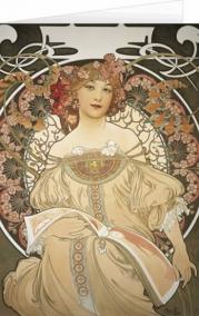 Blahopřání Alfons Mucha – Reverie