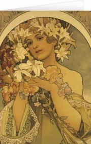 Blahopřání Alfons Mucha – Flower