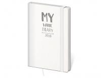 Diář 2018 - My White/kapesní/týdenní s gumičkou