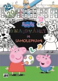 Omalovánky se samolepkami - Peppa Pig