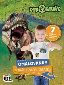 Omalovánky s nažehlovacími obrázky Dinosauři