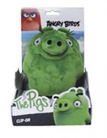 Angry Birds: The Pigs - 14cm plyšová hračka s nylon přívěskem