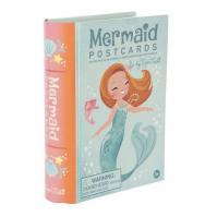 Mermaid Postcards/Mořská panna - přání + gelové pero