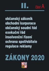 Zákony II část A 2020 – Občanské zákony,