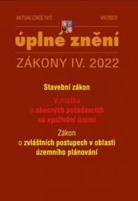 Aktualizace IV/2 2022 Stavební zákon, územní plánování