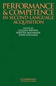 Performance and Competence in Second Language Acquisition: PB