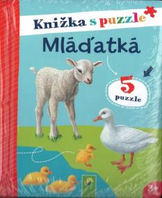 Knižka s puzzle mláďatká