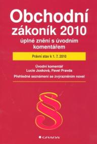 Obchodní zákoník 2010 úplné znění s úvodním komentářem