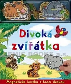 Divoká zvířátka - Magnetická knížka s hrací deskou