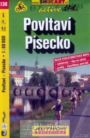 Povltaví, Písecko cmč. 136.  1:60T - cyklomapa