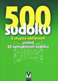 500 sudoku - 6 stupňů obtížnosti včetně 20 netradičních sudoku