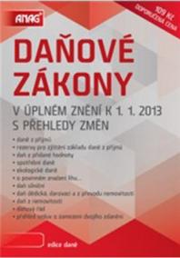 Daňové zákony v úplném znění k 1. 1. 2013 s přehledy změn