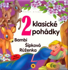 2 klasické pohádky - První čtení - Malá písmena (Bambi, Šípková Růženka)