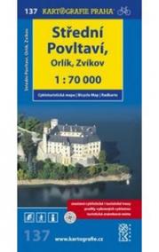 137 Střední Povltaví, Orlík, Zvíkov 1:70 000 - cyklomapa