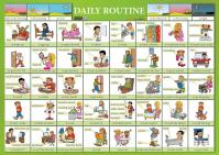 Daily Routine / Každodenní aktivity - Naučná karta