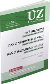 ÚZ 1561 Daň silniční, Daň z nemovitých věcí, Daň z hazardních her