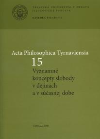 Acta Philosophica Tyrnaviensia 15