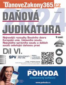 Daňová judikatura (díl VI.)