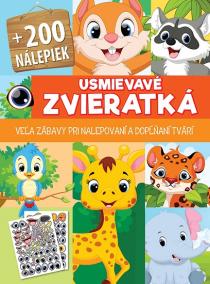 Usmievavé zvieratká + 200 nálepiek